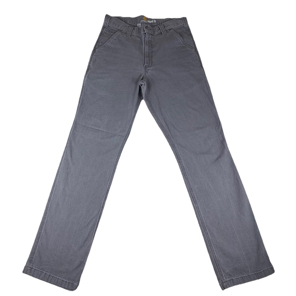 Carhartt Mens Relaxed Fit Canvas Pants 32x34‎ Gray 102291-039 Work Outdoor